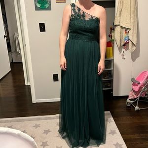 David’s bridal, formal floor length dress